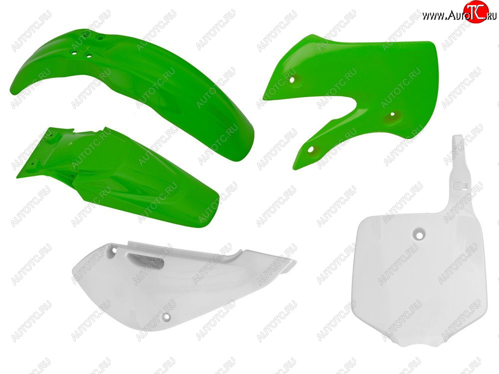 12 749 р. Комплект пластика R-Tech Kawasaki KX65 01-21 (R-KITKX0-OEM-508) Зелено-Белый  r-kitkx0-oem-508  с доставкой в г. Керчь