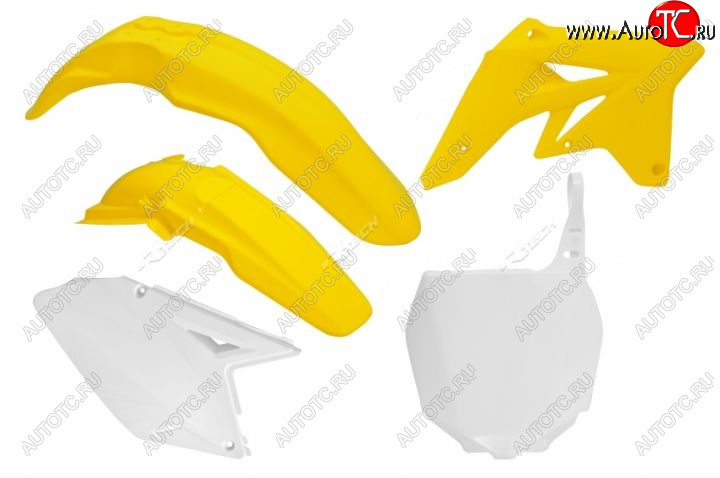 12 749 р. Комплект пластика R-Tech Suzuki RMZ250 07-09 (R-KITRMZ-OEM-507) желтыйбелый  r-kitrmz-oem-507  с доставкой в г. Керчь