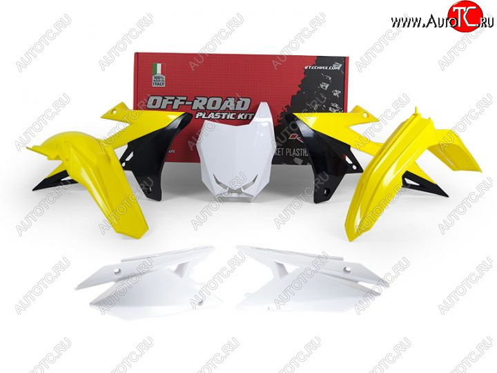 12 749 р. Комплект пластика R-Tech Suzuki RMZ450 2018 (R-KITRMZ-OEM-518) желтыйбелыйчерный  r-kitrmz-oem-518  с доставкой в г. Керчь