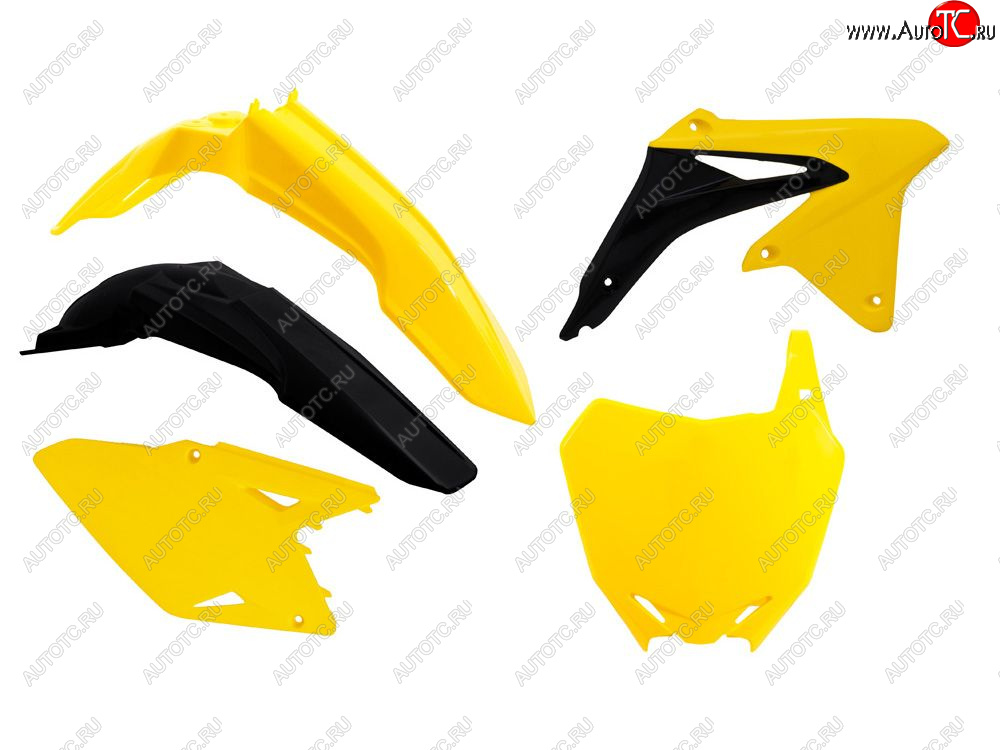 12 749 р. Комплект пластика R-Tech Suzuki RM-Z450 08-17 (R-KITRMZ-OEM-508) Желто-Черный  r-kitrmz-oem-508  с доставкой в г. Керчь