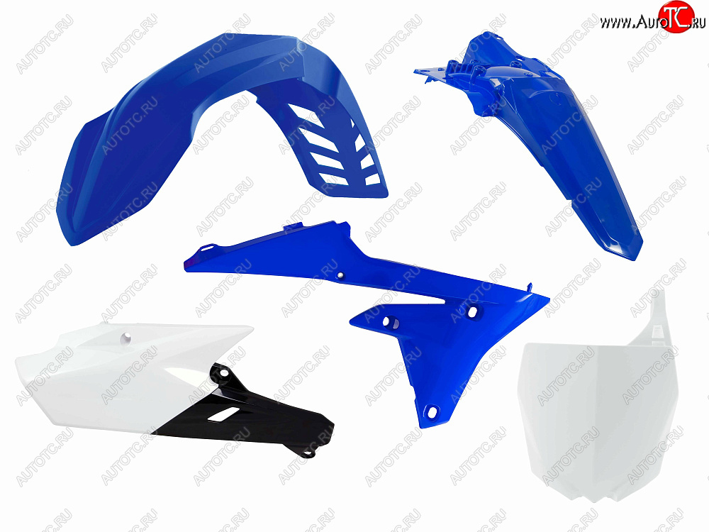 14 999 р. Комплект пластика R-Tech Yamaha WR250F 15-19, WR450F 16-18 (R-KITWRF-OEM-515) синийбелыйчерный  r-kitwrf-oem-515  с доставкой в г. Керчь