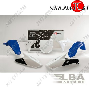 14 999 р. Комплект пластика R-Tech Yamaha YZ250F450F 14-17, YZ250FX 15-17 (R-KITYZF-BL0-514) синийбелый  r-kityzf-bl0-514  с доставкой в г. Керчь