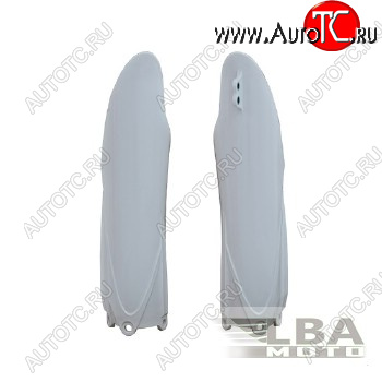 3 899 р. Защита вилки (пара) R-Tech Yamaha YZ125250 15-22, YZ250F450F 10-22 (R-PSYZ0BN0010) белые  r-psyz0bn0010  с доставкой в г. Керчь