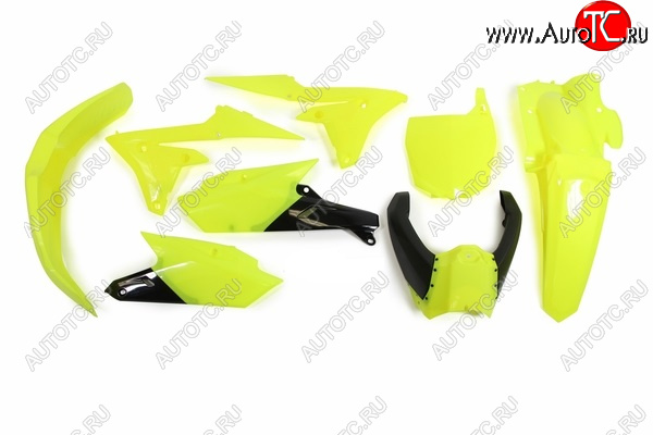 14 999 р. Комплект пластика R-Tech Yamaha YZ250F 14-18, YZ450F 14-17 (R-KITYZF-GF0-614) неоновый желтыйчерный  r-kityzf-gf0-614  с доставкой в г. Керчь