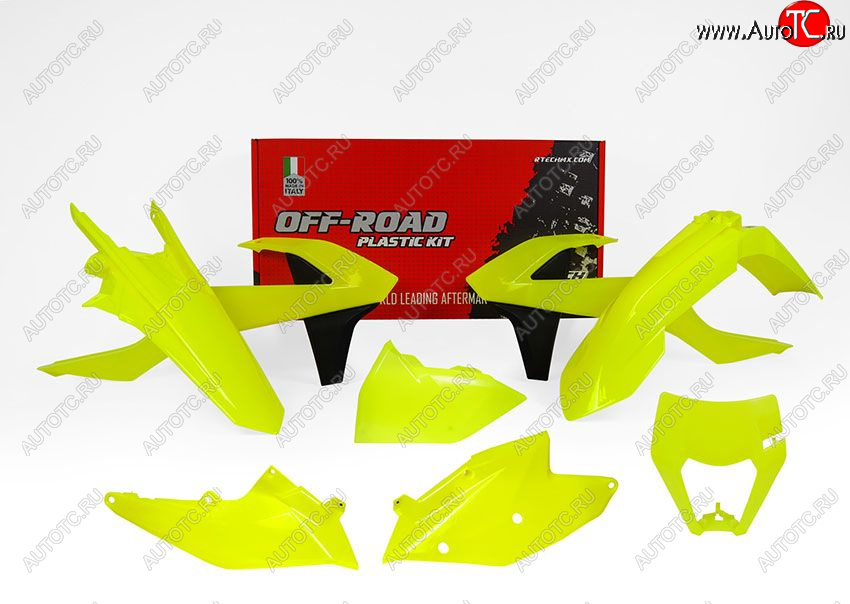 14 999 р. Комплект пластика R-Tech KTM EXCEXC-FXC-W 17-19 (R-KITKTM-GF0-517) неоновый желтый  r-kitktm-gf0-517  с доставкой в г. Керчь