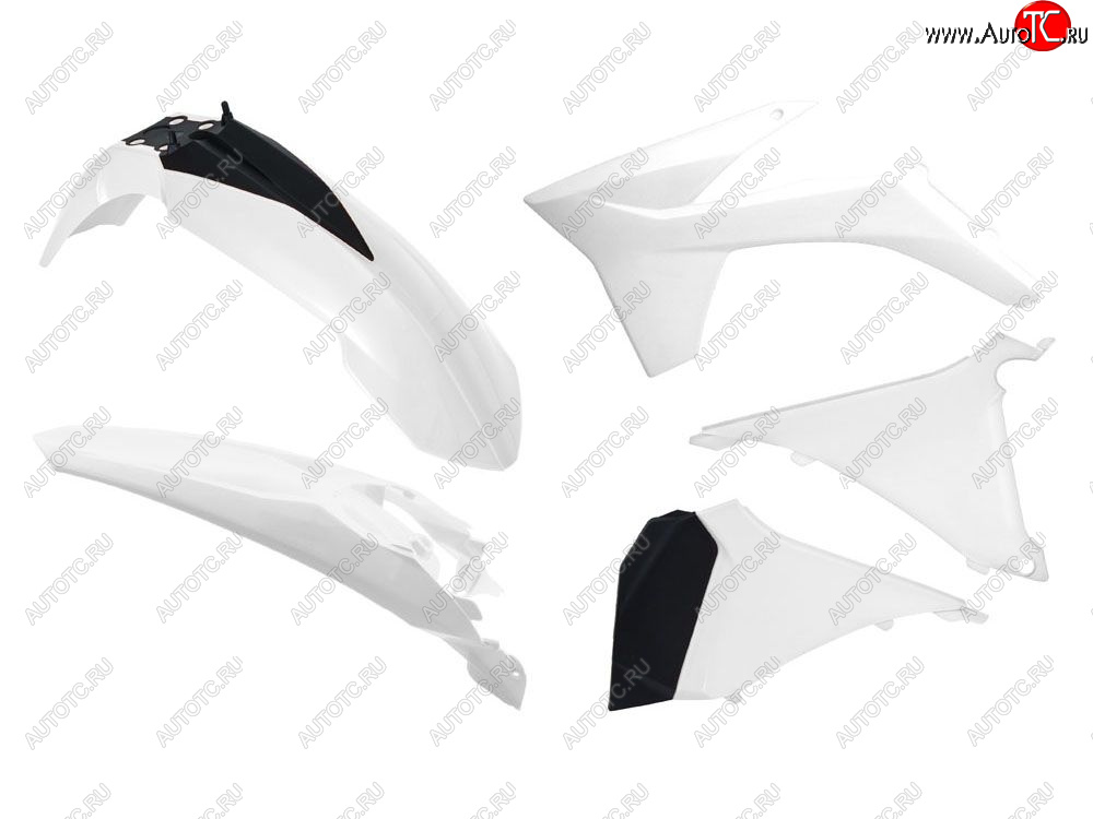 11 799 р. Комплект пластика R-Tech KTM EXCEXCF 125200250350450500 12-13 (R-KITKTM-BN0-412) Бело-Черный  r-kitktm-bn0-412  с доставкой в г. Керчь