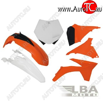 12 749 р. Комплект пластика R-Tech KTM SX125-250 2012, SXF250-450 11-12 (R-KITKTM-OEM-509) оранжбелыйчерный  r-kitktm-oem-509  с доставкой в г. Керчь