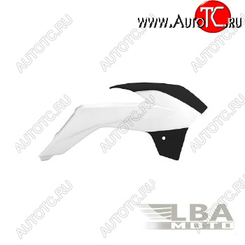 5 649 р. Обтекатели радиатора R-Tech KTM SX85 13-17 (R-CVKTMBNNR985) белыечерные  r-cvktmbnnr985  с доставкой в г. Керчь