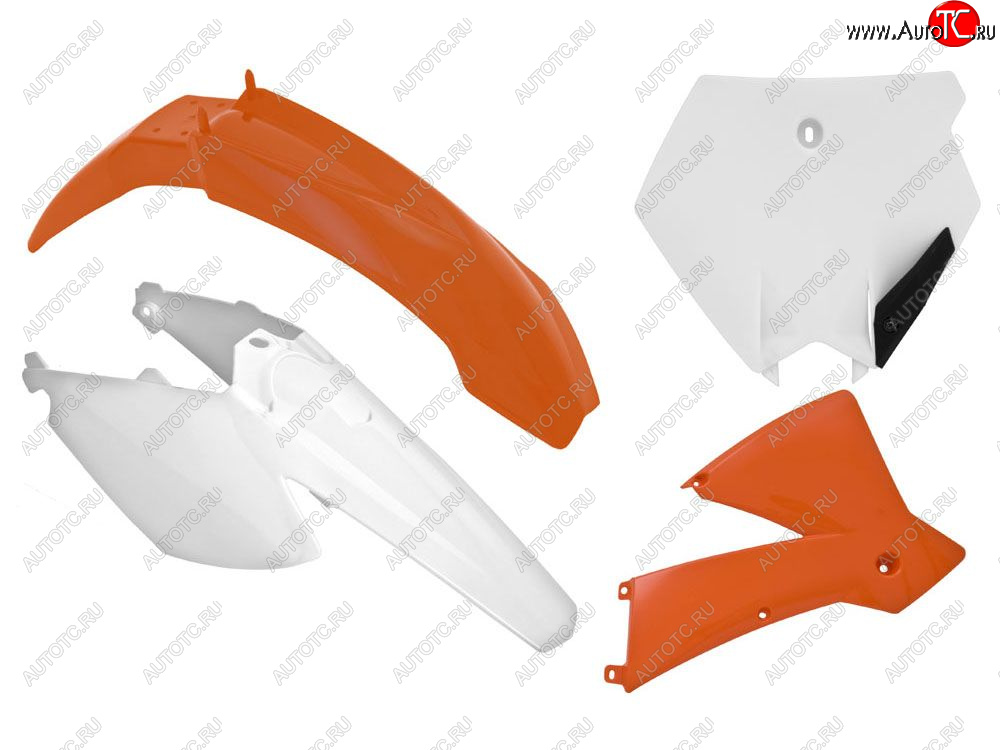 12 749 р. Комплект пластика R-Tech SX85 06-12 (R-KITKTM-O11-507) Оранжево-белый  r-kitktm-o11-507  с доставкой в г. Керчь