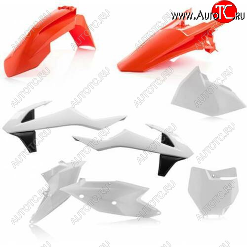 14 999 р. Комплект пластика R-Tech KTM SXSX-F 16-18, XCXC-F 17-18 (R-KITKTM-OEM-526) Бело-Черно-Оранжевый  r-kitktm-oem-526  с доставкой в г. Керчь