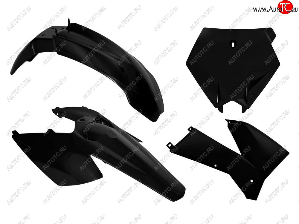 12 749 р. Комплект пластика R-Tech KTM SXSXF 125-525 05-06,XCXCF 125-525 05-07 (R-KITKTM-NR0-504) Черный  r-kitktm-nr0-504  с доставкой в г. Керчь
