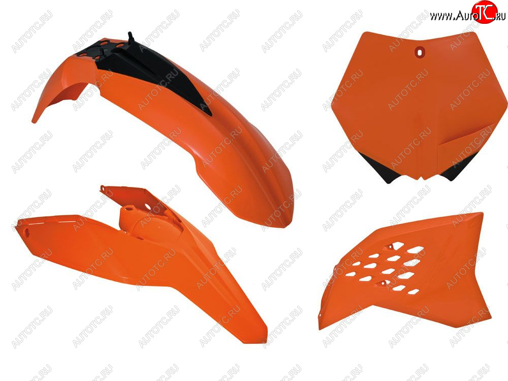 12 749 р. Комплект пластика R-Tech KTM SXSXF 07-10, EXCEXCF 08-11 (R-KITKTM-AR0-505) Оранжевый  r-kitktm-ar0-505  с доставкой в г. Керчь