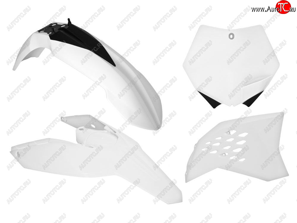 12 749 р. Комплект пластика R-Tech KTM SXSXF 07-10, EXCEXCF 08-11 (R-KITKTM-BN0-505) Белый  r-kitktm-bn0-505  с доставкой в г. Керчь