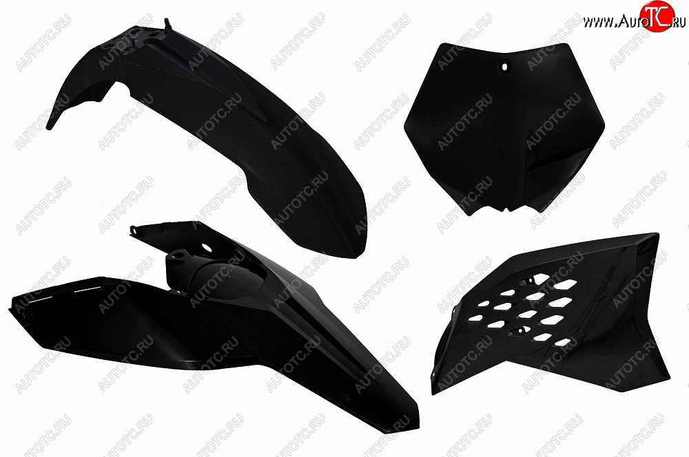 12 749 р. Комплект пластика R-Tech KTM SXSXF 07-10, EXCEXCF 08-11 (R-KITKTM-NR0-505) Черный  r-kitktm-nr0-505  с доставкой в г. Керчь