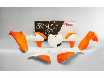 Комплект пластика R-Tech KTM SXSXF 125150250350450 13-15 (R-KITKTM-OEM-592) Бело-Оранжевый  r-kitktm-oem-592