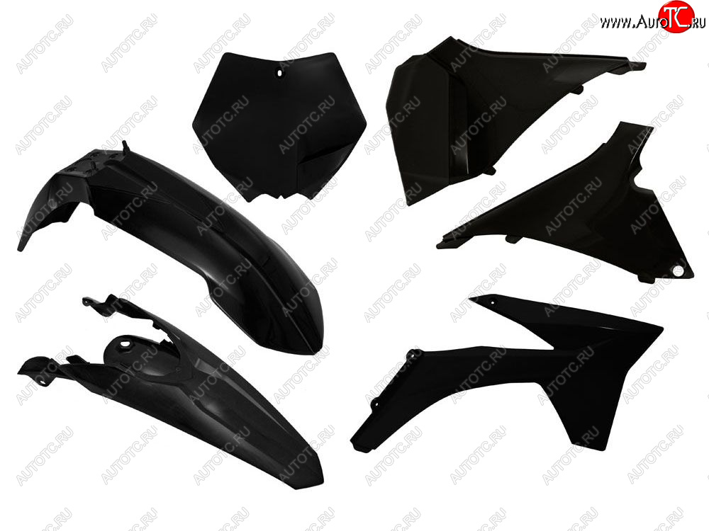 13 999 р. Комплект пластика R-Tech KTM SX 125150250 12,SXF 250350450 11-12 (R-KITKTM-NR0-509) Черный  r-kitktm-nr0-509  с доставкой в г. Керчь