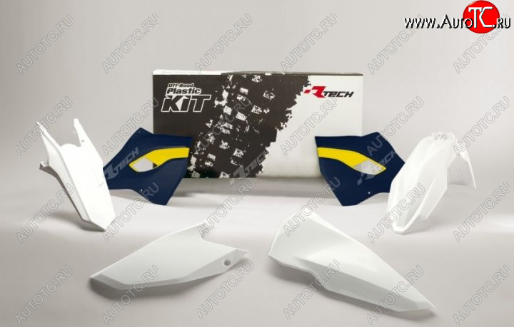 11 799 р. Комплект пластика R-Tech Husqvarna TEFE 15-16 (R-KITHSQ-OEM-416) белыйсиний  r-kithsq-oem-416  с доставкой в г. Керчь