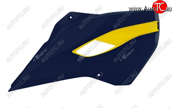 7 399 р. Обтекатели радиатора R-Tech Husqvarna TCFC 14-15, TEFE 14-16 (R-CVHSQBLHGQ14) синиежелтые  r-cvhsqblhgq14  с доставкой в г. Керчь