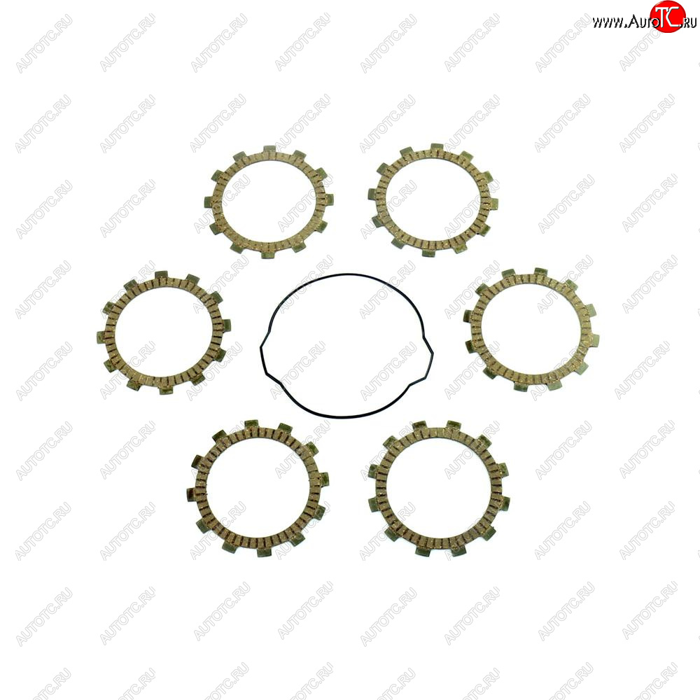 4 649 р. Компл. фрикц. дисков сцепл.+прокладка Athena KTM SX65 09-23, MC65 20-23, TC65 17-23  p40230019  с доставкой в г. Керчь