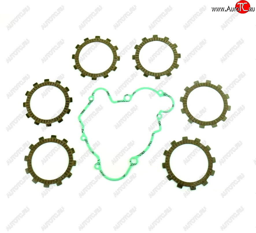 4 549 р. Компл. фрикц. дисков сцепл.+прокладка Athena KTM SX65 98-08, SX60 98-00  p40230051  с доставкой в г. Керчь