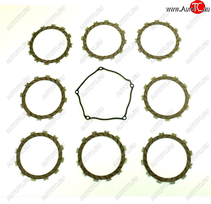 8 199 р. Компл. фрикц. дисков сцепл.+прокладка Athena Kawasaki KX250F 04-08, Suzuki RMZ250 04-06  p40230079  с доставкой в г. Керчь