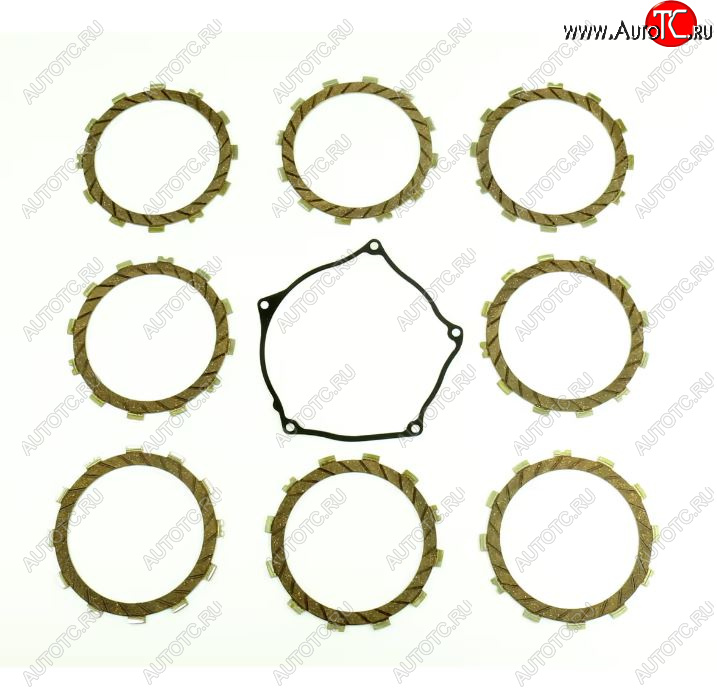 8 249 р. Компл. фрикц. дисков сцепл.+прокладка Athena Kawasaki KX250F 17-19  p40230081  с доставкой в г. Керчь
