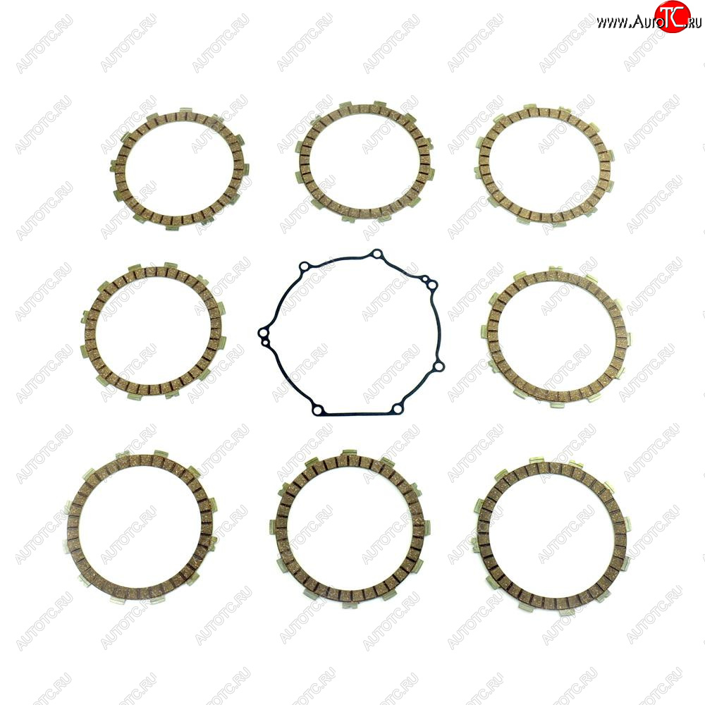7 599 р. Компл. фрикц. дисков сцепл.+прокладка Athena Kawasaki KX450F 06-15, KLX450R 08-21  p40230095  с доставкой в г. Керчь