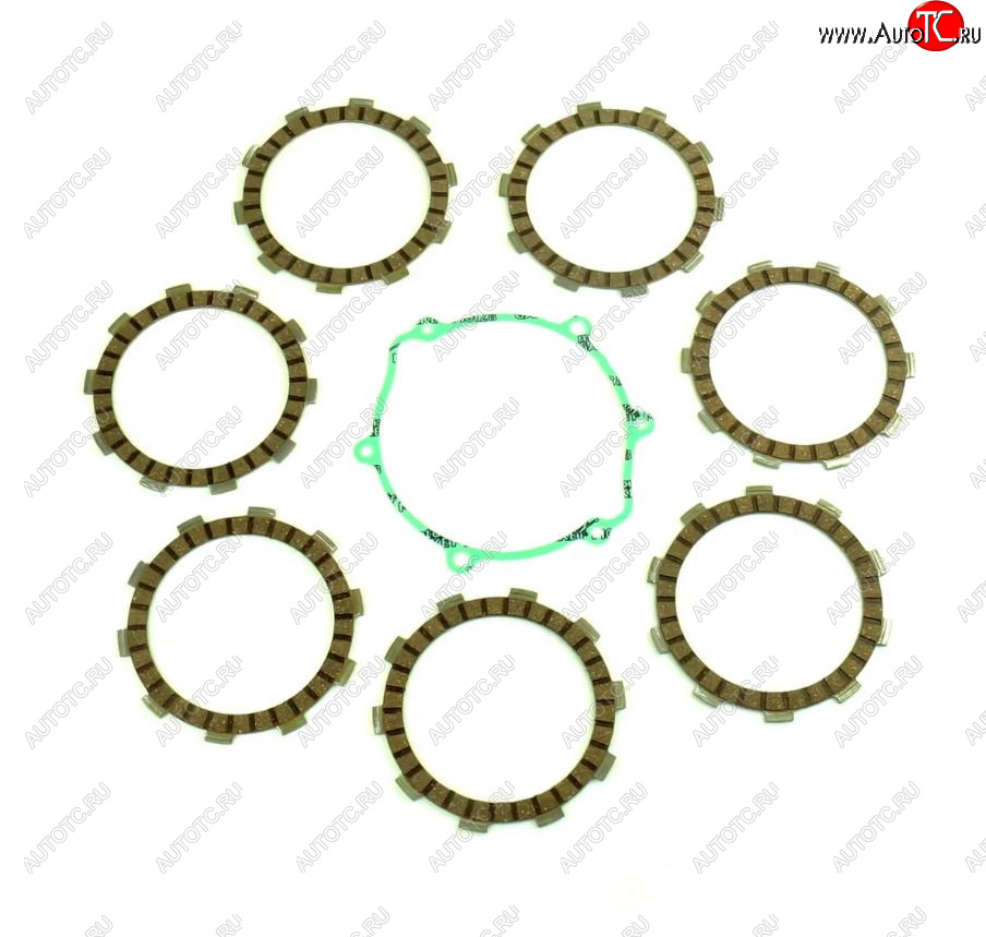 4 499 р. Компл. фрикц. дисков сцепл.+прокладка Athena Yamaha YZ85 02-22  p40230107  с доставкой в г. Керчь