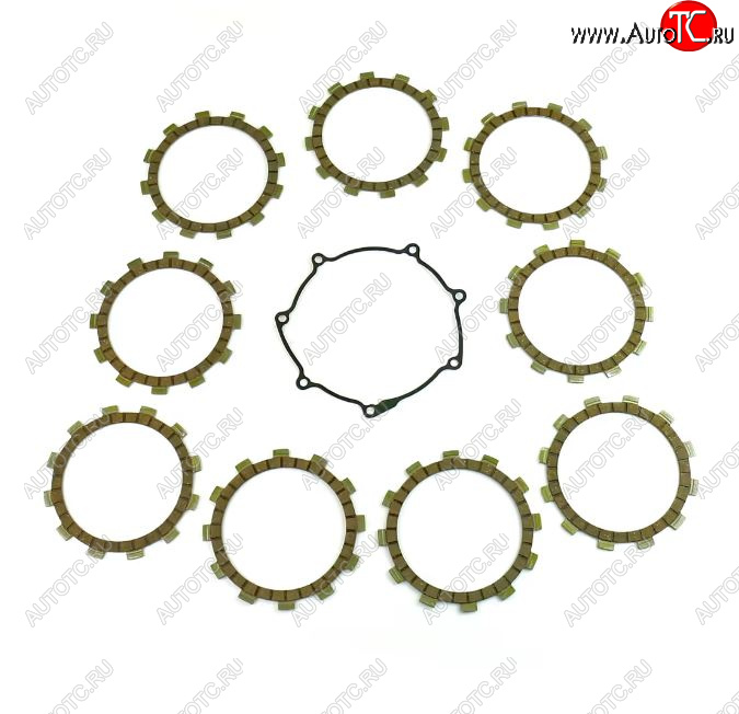 6 849 р. Компл. фрикц. дисков сцепл.+прокладка Athena Yamaha YZ250F 14-18, WR250F 15-18  p40230115  с доставкой в г. Керчь