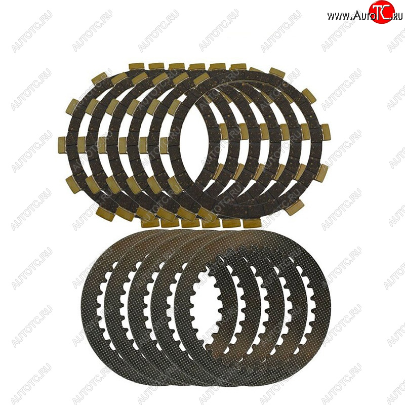 7 009 р. Комплект дисков сцепления AHL Сталь+Фрикционы Yamaha TTR250 99-06  пм-00025511  с доставкой в г. Керчь