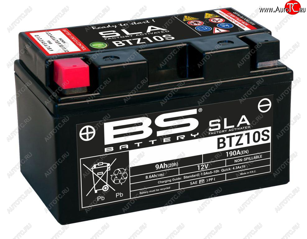 6 649 р. Аккумулятор BS-BATTERY BTZ10SYTZ10S SLA  300636  с доставкой в г. Керчь