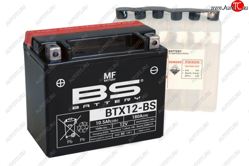 5 949 р. Аккумулятор BS-BATTERY BTX12-BSYTX12-BS  300603  с доставкой в г. Керчь