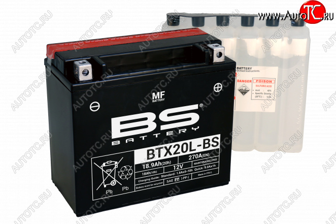 9 449 р. Аккумулятор BS-BATTERY BTX20L-BSYTX20L-BS  300610  с доставкой в г. Керчь