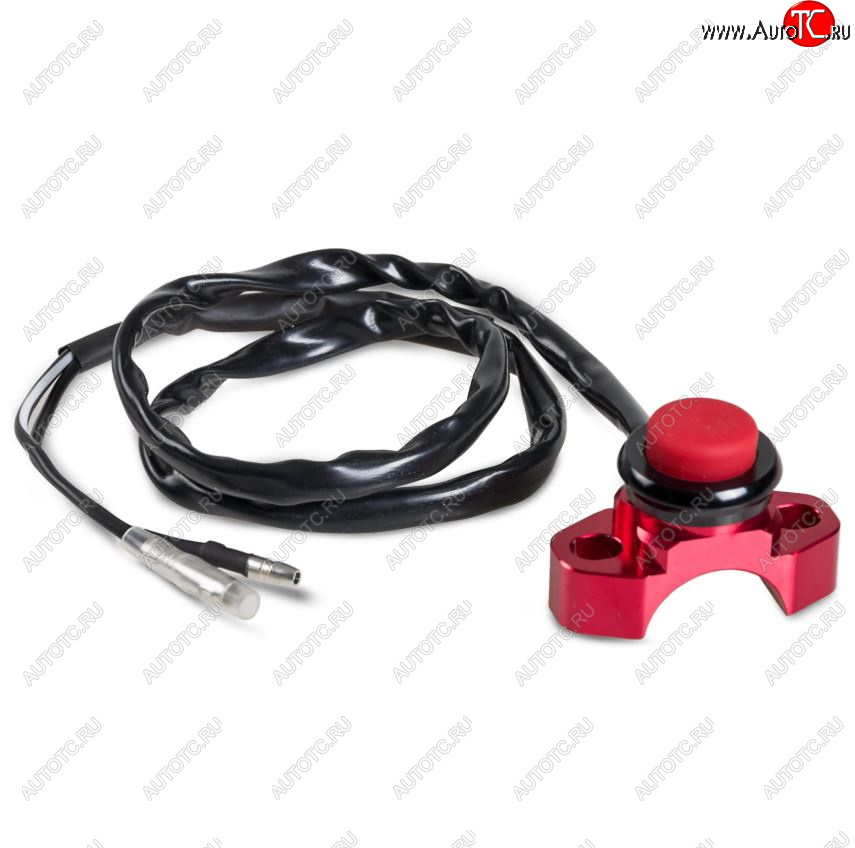 1 599 р. Выключатель двигателя SM-PARTS на рычаг сцепл.тормоза CNC красный  010263-290-7106  с доставкой в г. Керчь