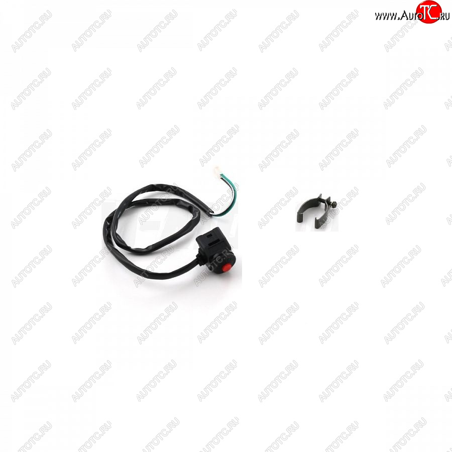 169 р. Кнопка выкл. двигателя с креплением на руль круглая SM-PARTS  020340-290-5705  с доставкой в г. Керчь