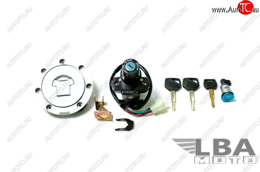 4 319 р. Комплект ключей и замков для Honda CBR600 F4  F4i, CBR600RR, CBR1100XX, VFR800 и других  пм-00001504  с доставкой в г. Керчь