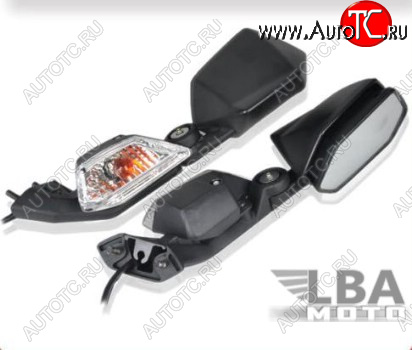 6 809 р. Зеркала для мотоцикла Kawasaki Ninja ZX-10R 08-10 с поворотниками  пм-00002901  с доставкой в г. Керчь