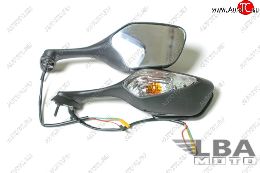 7 209 р. Зеркала для мотоцикла Honda CBR1000RR 08-16, VFR800 14-19, VFR1200 10-19 с поворотниками  пм-00001121  с доставкой в г. Керчь