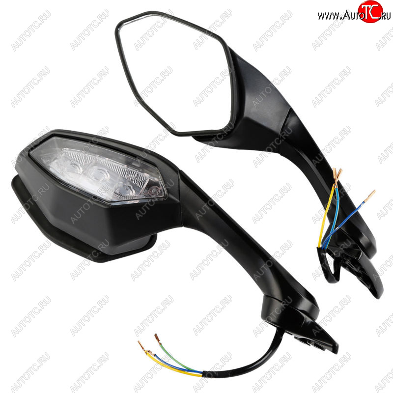 9 879 р. Зеркала для мотоцикла Yamaha YZF-R1 15-20, YZF-R6 17-20 с поворотниками  пм-00019397  с доставкой в г. Керчь