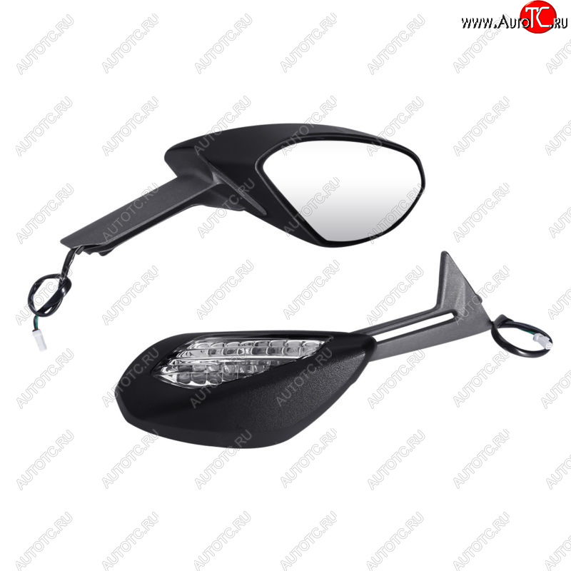 9 109 р. Зеркала для мотоцикла Ducati 959 15-20, 1299 15-18 с поворотниками  пм-00025625  с доставкой в г. Керчь
