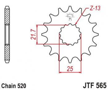 Звезда цепного привода JTF565 14sc  jtf565.14sc