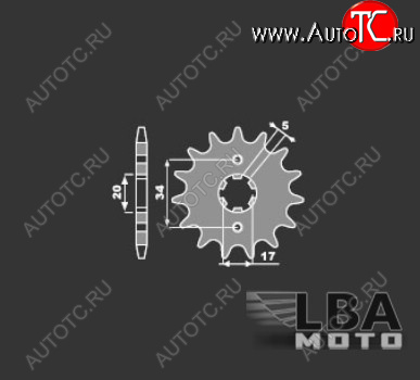 699 р. PBR Звезда передняя 2037 C15  55 697  с доставкой в г. Керчь