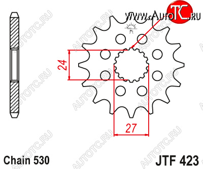 1 599 р. Звезда цепного привода JTF423 18  jtf423.18  с доставкой в г. Керчь