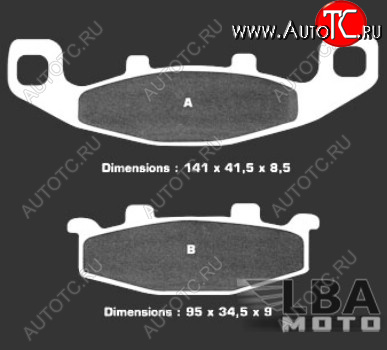 3 099 р. Тормозные колодки Nissin 2P-252NS (427)  9 002  с доставкой в г. Керчь