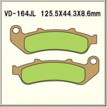 2 249 р. Тормозные колодки Vesrah VD 164JL	  пм-00005056  с доставкой в г. Керчь. Увеличить фотографию 1