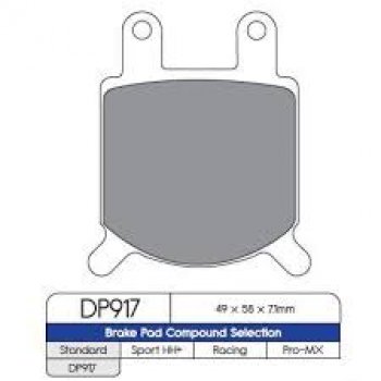 999 р. Тормозные колодки DP DP917  пм-00017346  с доставкой в г. Керчь. Увеличить фотографию 1