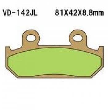 1 249 р. Тормозные колодки Vesrah VD-142 (DP110)  пм-00017415  с доставкой в г. Керчь. Увеличить фотографию 1