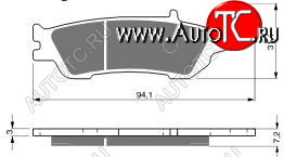 2 169 р. Тормозные колодки Gold-Fren 248 K5  248 k5  с доставкой в г. Керчь