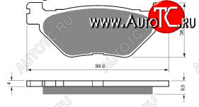 2 779 р. Тормозные колодки Gold-Fren 165 S33  165 s33  с доставкой в г. Керчь