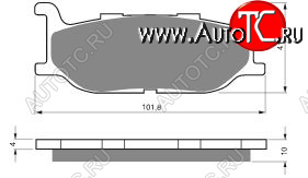 2 169 р. Тормозные колодки Gold-Fren 048 S3  048 s3  с доставкой в г. Керчь